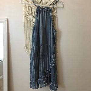 NWT denim tripped sundress